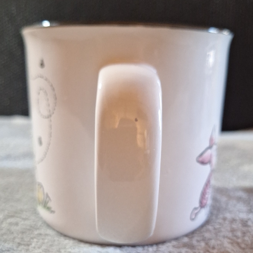 Disney Winnie the Pooh Off White Mug with Red Accents - Picture 3 of 6